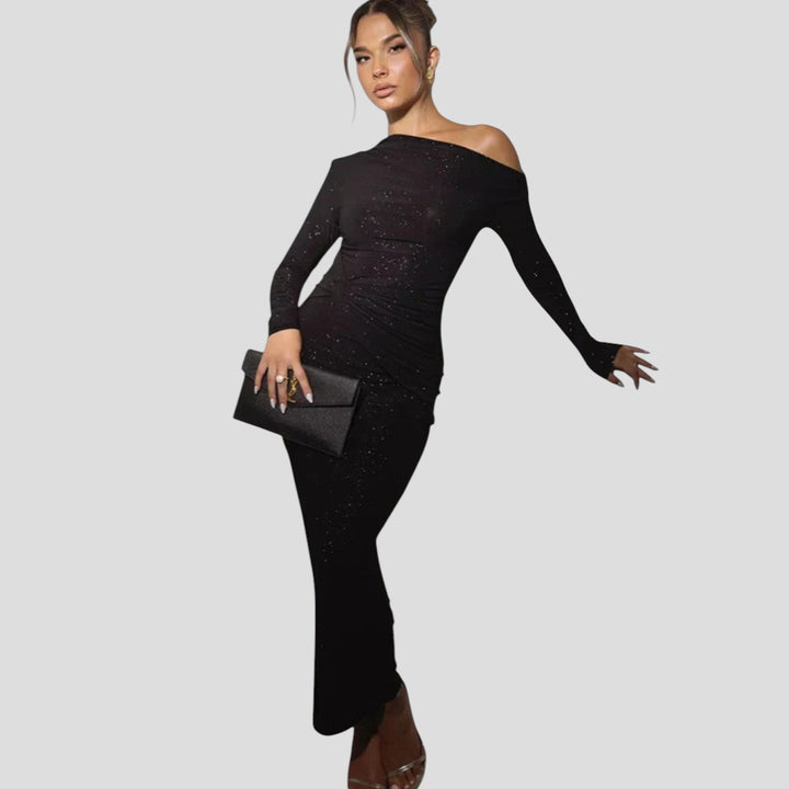 Irina | Rochie elegantă cu un umăr gol