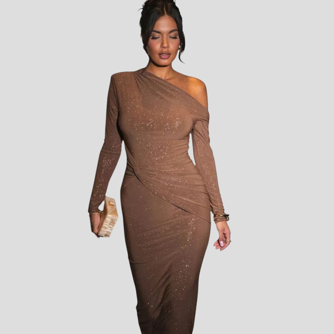 Irina | Rochie elegantă cu un umăr gol